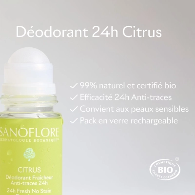 Recharge Déodorant Citrus Roll-On 24h