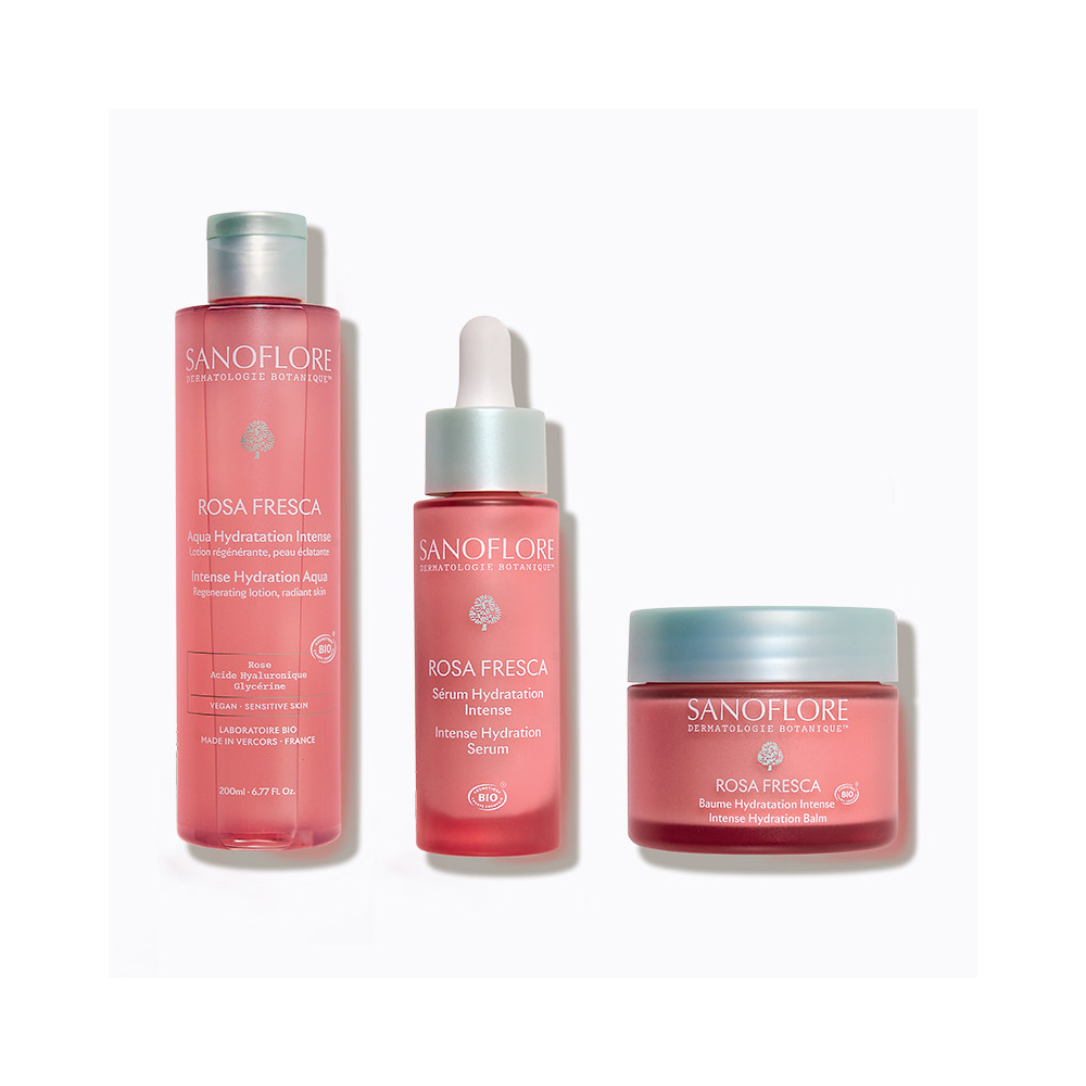 Routine Rosa Fresca : hydratation intense bio | Sanoflore